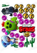 Сахарная, вафельная Картинка для торта «Brawl stars» — PT100115 | Пищевая печать на торте, сахарной, вафельной бумаге -> PrinTort.ru Сахарная и вафельная Картинка для торта «Brawl stars» — PT100115 | Пищевая печать на торте, сахарной, вафельной бумаге -> PrinTort.ru
