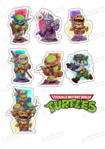 Сахарная и вафельная Картинка для торта «Черепашки Ниндзя» — PT100286 | Пищевая печать на торте, сахарной, вафельной бумаге -> PrinTort.ru