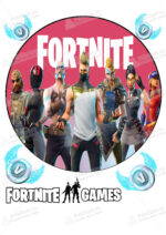 Сахарная и вафельная Картинка для торта «Фортнайт» (Fortnite)- PT100529 | Пищевая печать на торте, сахарной, вафельной бумаге -> PrinTort.ru