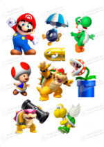 Сахарная и вафельная Картинка для торта «Марио (Super Mario)- PT100550 | Пищевая печать на торте, сахарной, вафельной бумаге -> PrinTort.ru