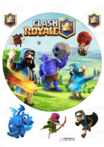 Сахарная и вафельная Картинка для торта «Сlash Royale» (Клеш Рояль) — PT100636 | Пищевая печать на торте, сахарной, вафельной бумаге -> PrinTort.ru