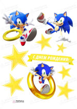 Сахарная, вафельная Картинка для торта «Соник (Sonic)»- PT101075 | Пищевая печать на торте, сахарной, вафельной бумаге -> PrinTort.ru Сахарная и вафельная Картинка для торта «Соник (Sonic)»- PT101075 | Пищевая печать на торте, сахарной, вафельной бумаге -> PrinTort.ru