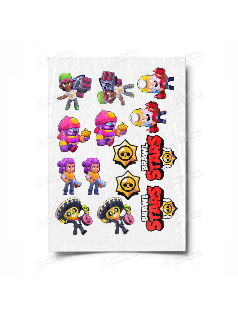 Сахарная, вафельная Картинка для торта «Brawl stars» — PT100109 | Пищевая печать на торте, сахарной, вафельной бумаге -> PrinTort.ru Сахарная и вафельная Картинка для торта «Brawl stars» — PT100109 | Пищевая печать на торте, сахарной, вафельной бумаге -> PrinTort.ru