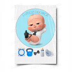 Сахарная и вафельная Картинка для торта «Босс-молокосос» — PT100152 | Пищевая печать на торте, сахарной, вафельной бумаге -> PrinTort.ru