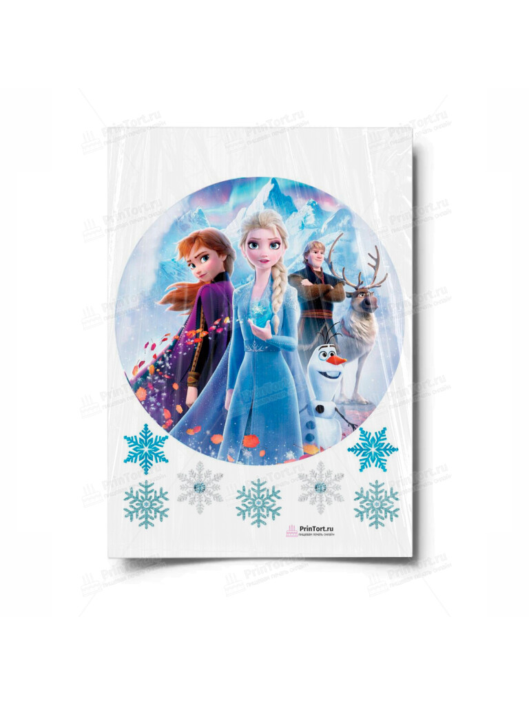 Сахарная и вафельная Картинка для торта «Холодное сердце» — PT100169 | Пищевая печать на торте, сахарной, вафельной бумаге -> PrinTort.ru