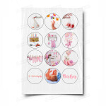 Сахарная и вафельная Картинка для торта «Малышам» — PT100221 | Пищевая печать на торте, сахарной, вафельной бумаге -> PrinTort.ru