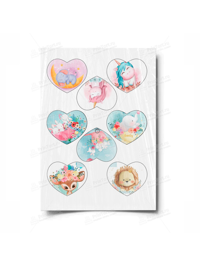 Сахарная и вафельная Картинка для торта «Малышам» — PT100223 | Пищевая печать на торте, сахарной, вафельной бумаге -> PrinTort.ru