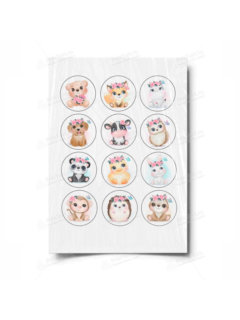 Сахарная и вафельная Картинка для торта «Малышам» — PT100233 | Пищевая печать на торте, сахарной, вафельной бумаге -> PrinTort.ru