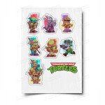 Сахарная и вафельная Картинка для торта «Черепашки Ниндзя» — PT100286 | Пищевая печать на торте, сахарной, вафельной бумаге -> PrinTort.ru