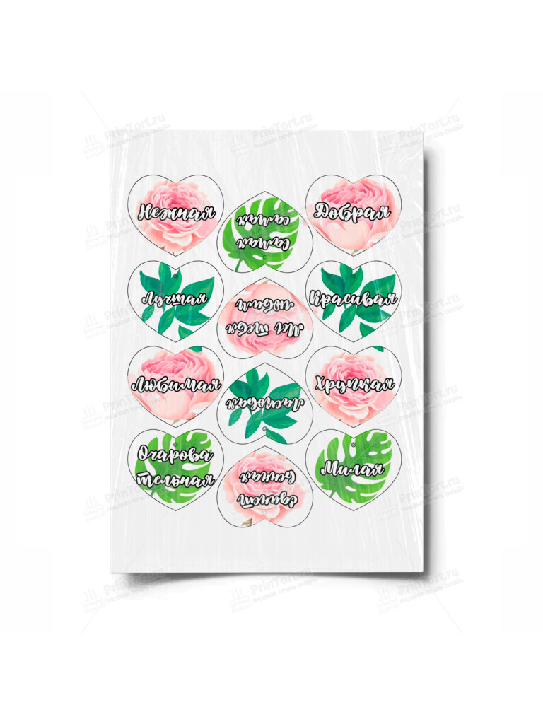 Сахарная и вафельная Картинка для торта «Поздравления» — PT100290 | Пищевая печать на торте, сахарной, вафельной бумаге -> PrinTort.ru