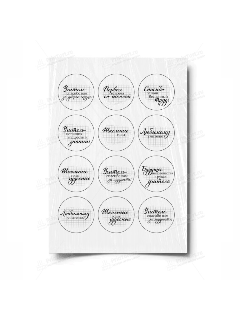 Сахарная и вафельная Картинка для торта «Школа» — PT100308 | Пищевая печать на торте, сахарной, вафельной бумаге -> PrinTort.ru