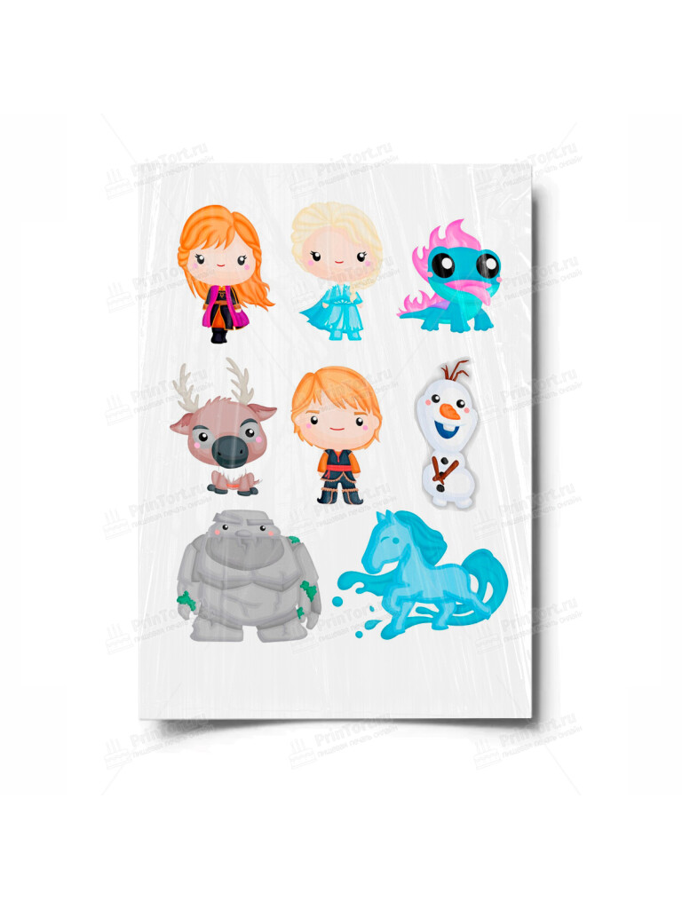 Сахарная и вафельная Картинка для торта «Холодное Сердце» — PT100316 | Пищевая печать на торте, сахарной, вафельной бумаге -> PrinTort.ru