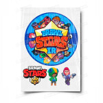 Сахарная и вафельная Картинка для торта «Brawl Stars (Бравл Старс)» — PT100383 | Пищевая печать на торте, сахарной, вафельной бумаге -> PrinTort.ru