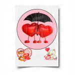 Сахарная и вафельная Картинка для торта «Любовь» — PT100412 | Пищевая печать на торте, сахарной, вафельной бумаге -> PrinTort.ru