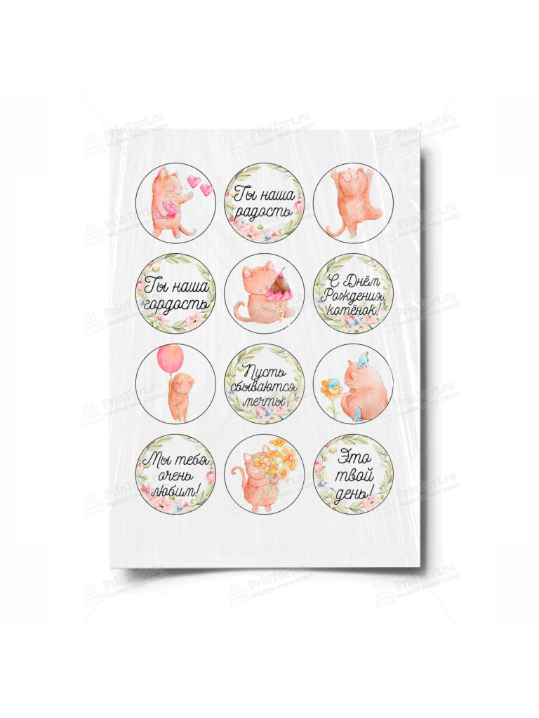 Сахарная и вафельная Картинка для торта «Поздравления» — PT100422 | Пищевая печать на торте, сахарной, вафельной бумаге -> PrinTort.ru