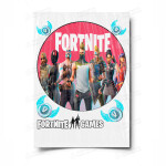 Сахарная и вафельная Картинка для торта «Фортнайт» (Fortnite)- PT100529 | Пищевая печать на торте, сахарной, вафельной бумаге -> PrinTort.ru