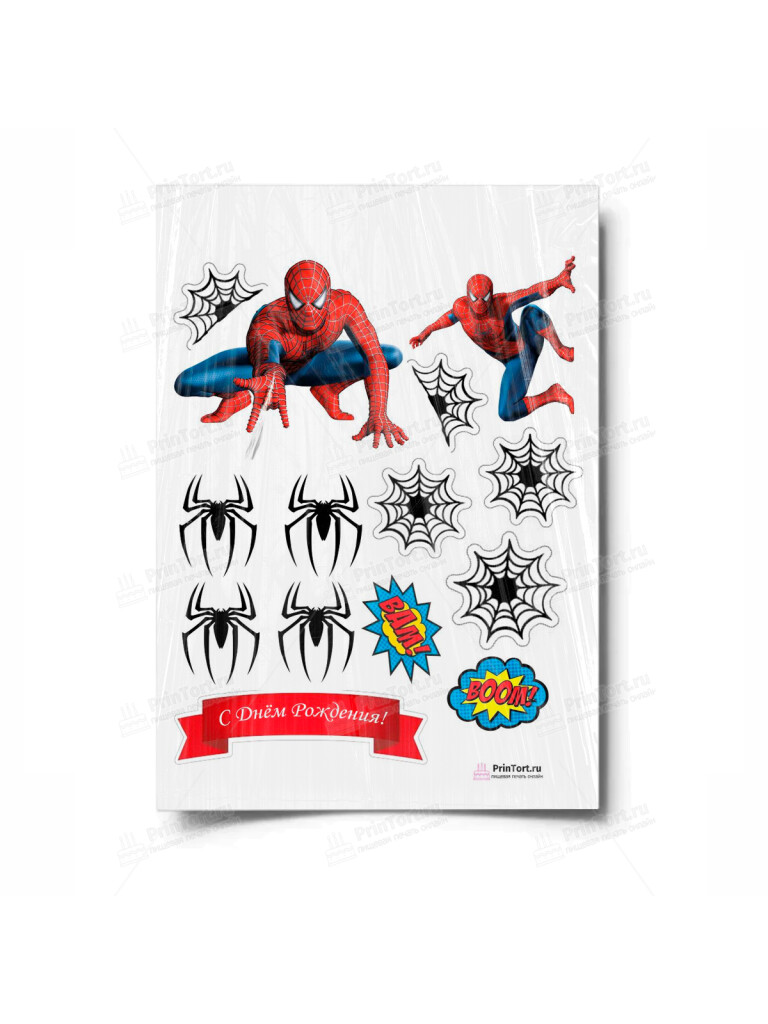 Сахарная, вафельная Картинка для торта «Человек-паук (Spider-Men)» — PT100537 | Пищевая печать на торте, сахарной, вафельной бумаге -> PrinTort.ru Сахарная и вафельная Картинка для торта «Человек-паук (Spider-Men)» — PT100537 | Пищевая печать на торте, сахарной, вафельной бумаге -> PrinTort.ru