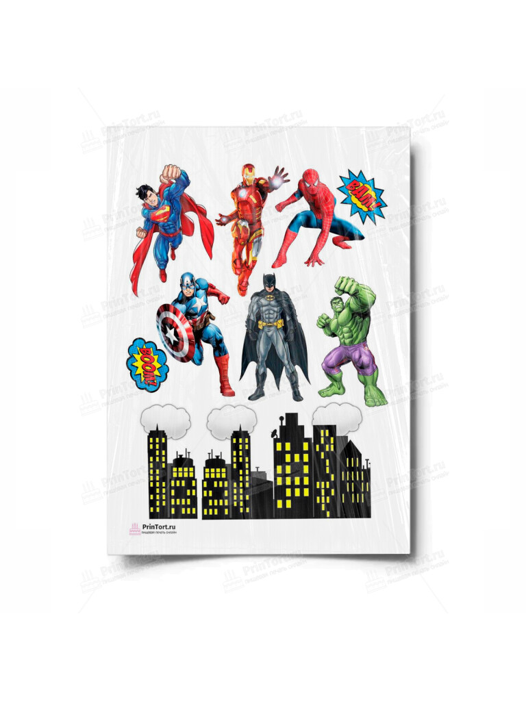 Сахарная, вафельная Картинка для торта «Супергерои — мстители» — PT100540 | Пищевая печать на торте, сахарной, вафельной бумаге -> PrinTort.ru Сахарная и вафельная Картинка для торта «Супергерои — мстители» — PT100540 | Пищевая печать на торте, сахарной, вафельной бумаге -> PrinTort.ru
