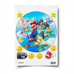 Сахарная и вафельная Картинка для торта «Марио (Super Mario)- PT100554 | Пищевая печать на торте, сахарной, вафельной бумаге -> PrinTort.ru
