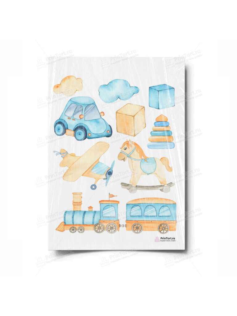 Сахарная и вафельная Картинка для торта «Новорожденный» — PT100686 | Пищевая печать на торте, сахарной, вафельной бумаге -> PrinTort.ru