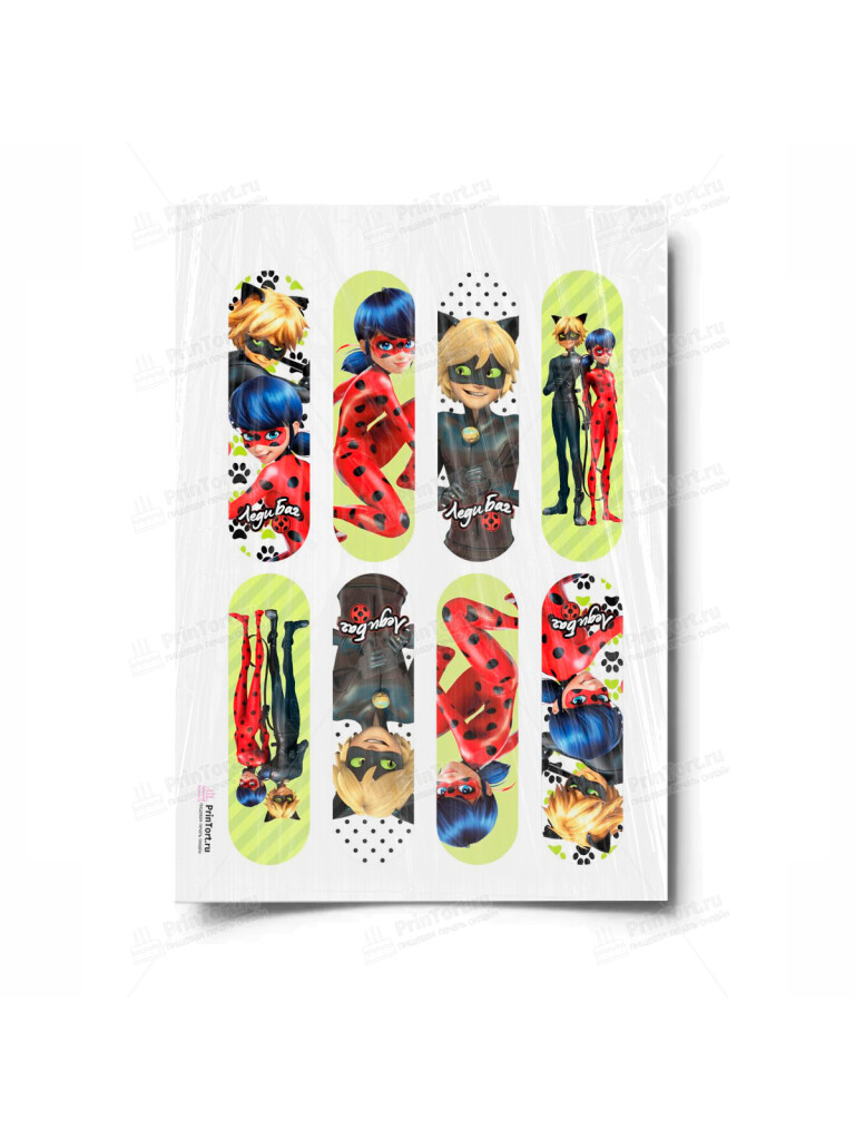 Сахарная, вафельная Картинка для эклеров «Леди Баг» — PT101061 | Пищевая печать на торте, сахарной, вафельной бумаге -> PrinTort.ru Сахарная и вафельная Картинка для эклеров «Леди Баг» — PT101061 | Пищевая печать на торте, сахарной, вафельной бумаге -> PrinTort.ru