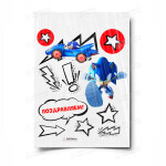 Сахарная и вафельная Картинка для торта «Соник (Sonic)»- PT101079 | Пищевая печать на торте, сахарной, вафельной бумаге -> PrinTort.ru