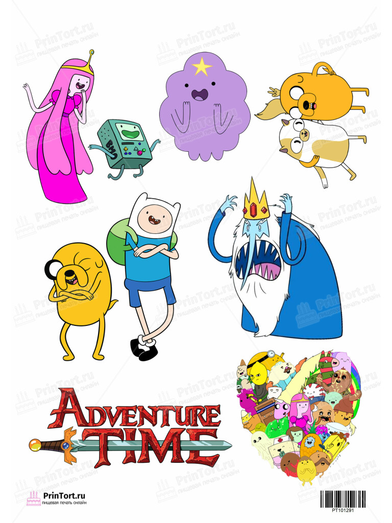 Сахарная, вафельная Картинка для торта «Время приключений (Adventure time)» — PT101291 | Пищевая печать на торте, сахарной, вафельной бумаге -> PrinTort.ru Сахарная и вафельная Картинка для торта «Время приключений (Adventure time)» — PT101291 | Пищевая печать на торте, сахарной, вафельной бумаге -> PrinTort.ru
