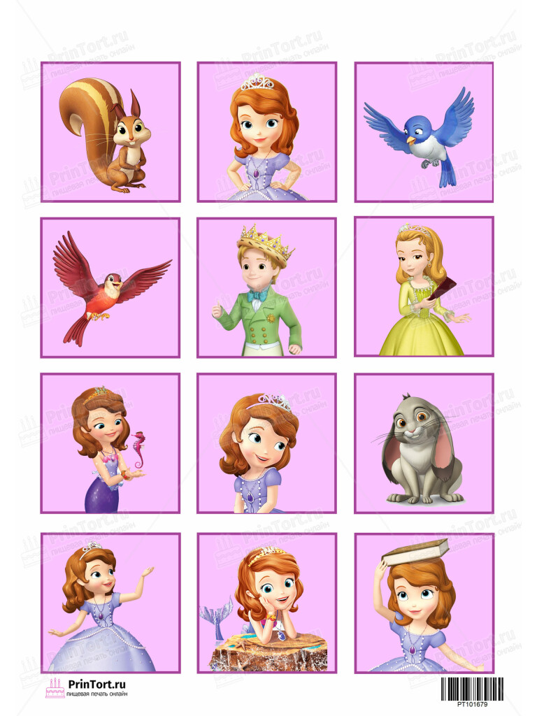 Сахарная, вафельная Картинка для торта София Прекрасная (Sofia the first) — PT101679 | Пищевая печать на торте, сахарной, вафельной бумаге -> PrinTort.ru Сахарная и вафельная Картинка для торта София Прекрасная (Sofia the first) — PT101679 | Пищевая печать на торте, сахарной, вафельной бумаге -> PrinTort.ru