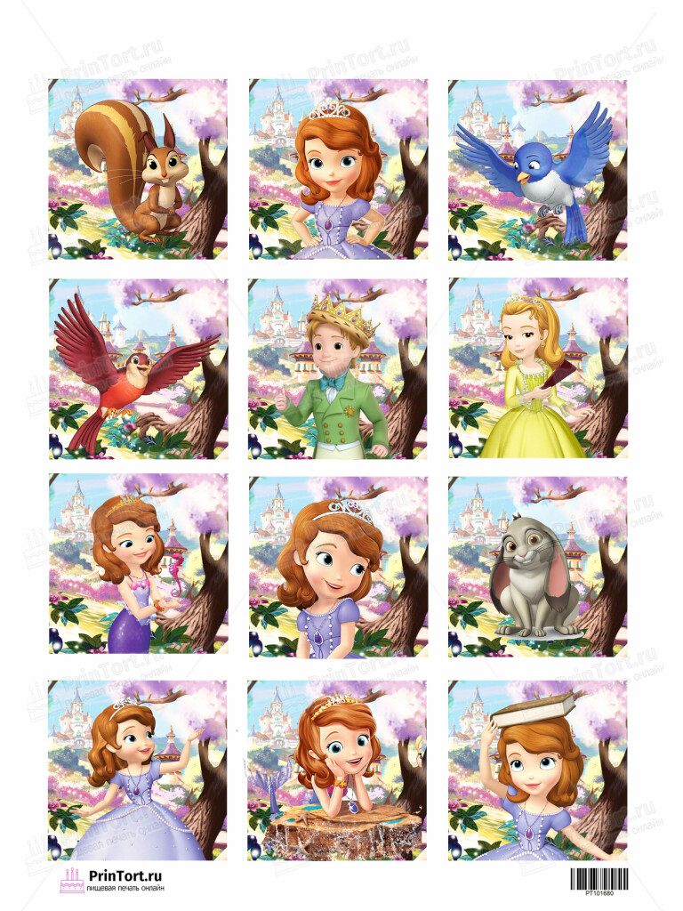 Сахарная, вафельная Картинка для торта София Прекрасная (Sofia the first) — PT101680 | Пищевая печать на торте, сахарной, вафельной бумаге -> PrinTort.ru Сахарная и вафельная Картинка для торта София Прекрасная (Sofia the first) — PT101680 | Пищевая печать на торте, сахарной, вафельной бумаге -> PrinTort.ru