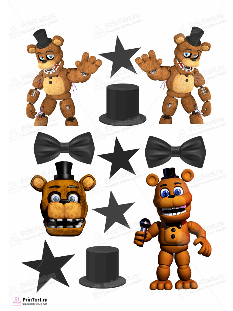 Сахарная и вафельная Картинка для торта «Монстры SCP» — PT102012 | Пищевая печать на торте, сахарной, вафельной бумаге -> PrinTort.ru