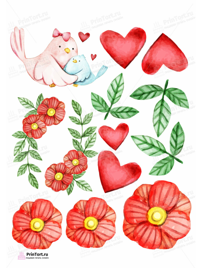 Сахарная и вафельная Картинка для торта «Для мамы» — PT102214 | Пищевая печать на торте, сахарной, вафельной бумаге -> PrinTort.ru