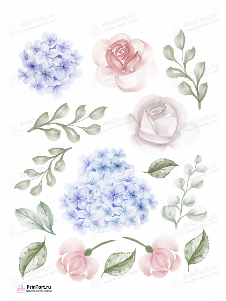 Сахарная и вафельная Картинка для торта «День Рождения» — PT102272 | Пищевая печать на торте, сахарной, вафельной бумаге -> PrinTort.ru