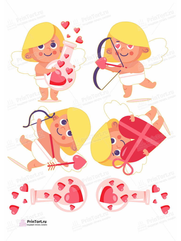 Сахарная и вафельная Картинка для торта «Любовь» — PT102295 | Пищевая печать на торте, сахарной, вафельной бумаге -> PrinTort.ru