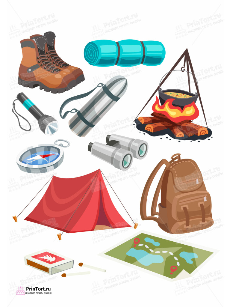 Сахарная и вафельная Картинка для торта «Путешествия» — PT102364 | Пищевая печать на торте, сахарной, вафельной бумаге -> PrinTort.ru