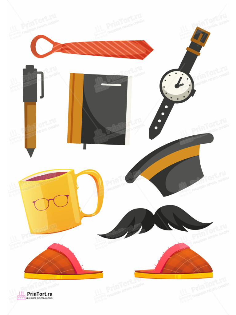 Сахарная и вафельная Картинка для торта «Супер герой дедушка» — PT102423 | Пищевая печать на торте, сахарной, вафельной бумаге -> PrinTort.ru