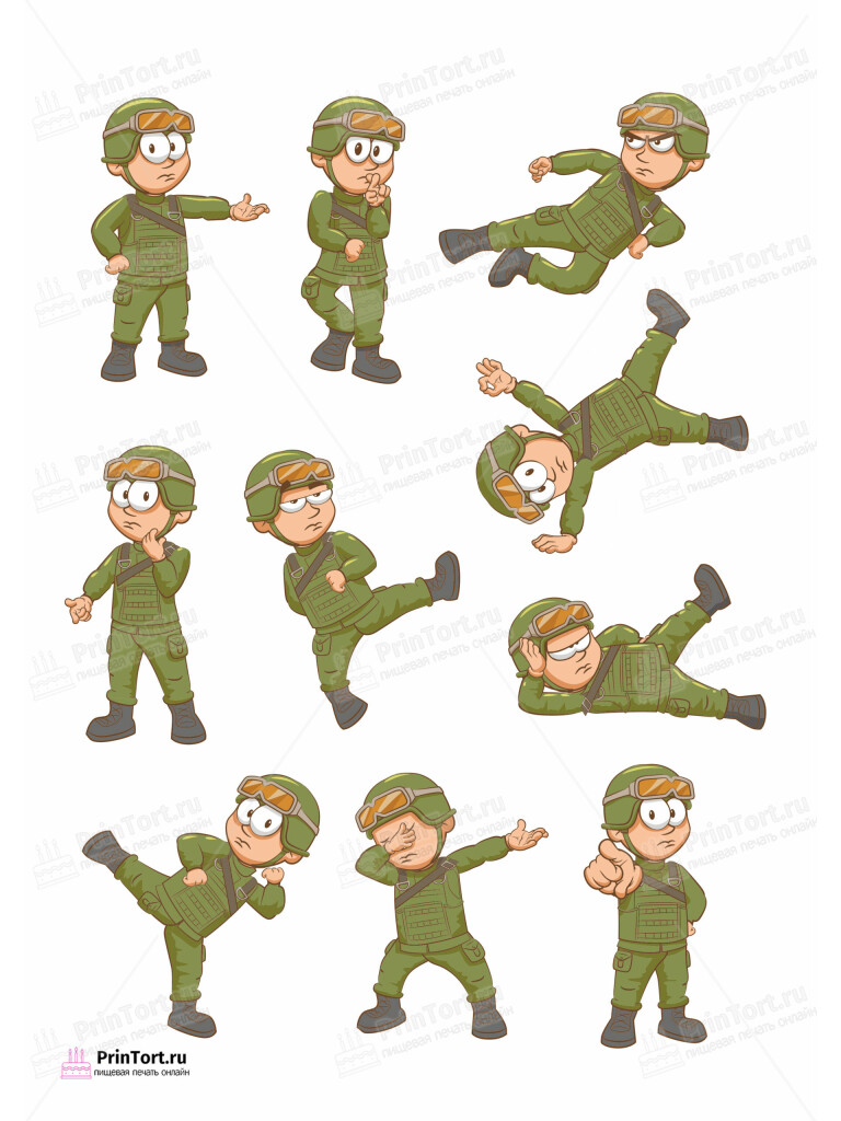 Сахарная и вафельная Картинка для торта «Дембель» — PT102477 | Пищевая печать на торте, сахарной, вафельной бумаге -> PrinTort.ru