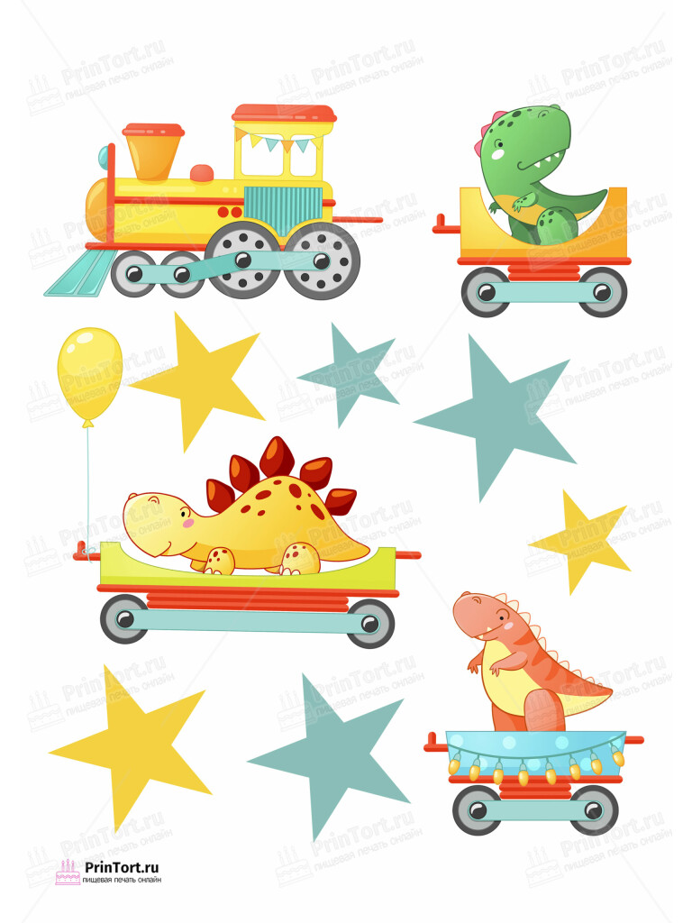 Сахарная и вафельная Картинка для торта «Транспорт» — PT102662 | Пищевая печать на торте, сахарной, вафельной бумаге -> PrinTort.ru