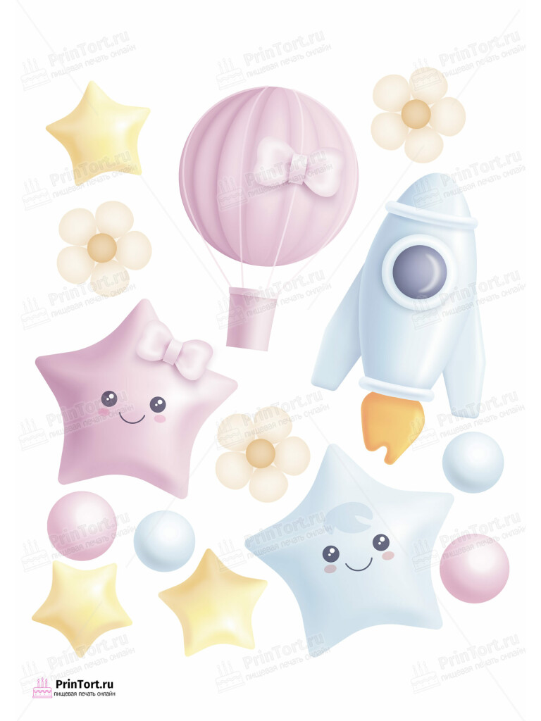 Сахарная и вафельная Картинка для торта «Мальчик или Девочка (Boy & Girl)» — PT103108 | Пищевая печать на торте, сахарной, вафельной бумаге -> PrinTort.ru