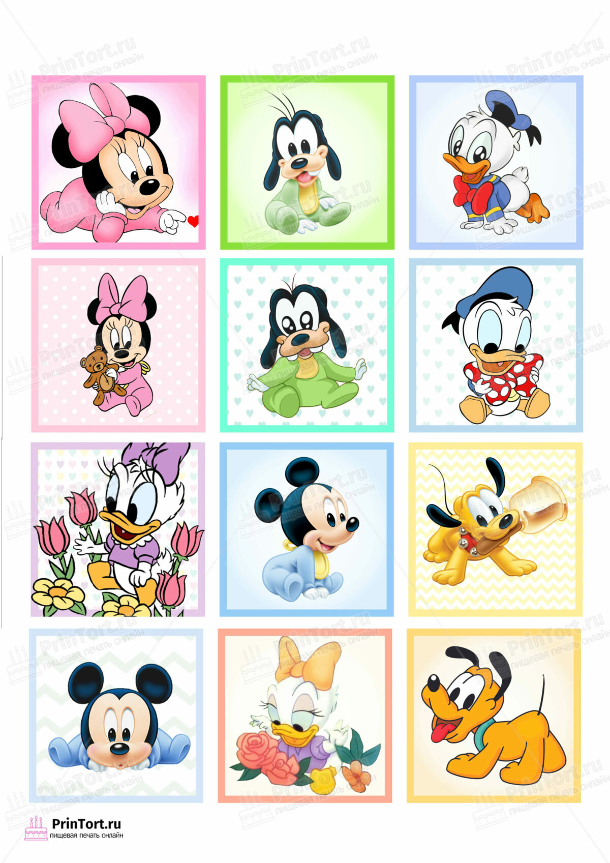 Сахарная и вафельная Картинка для торта «Микки Маус (Mickey mouse)» — PT103361 | Пищевая печать на торте, сахарной, вафельной бумаге -> PrinTort.ru