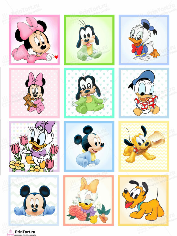 Сахарная и вафельная Картинка для торта «Микки Маус (Mickey mouse)» — PT103361 | Пищевая печать на торте, сахарной, вафельной бумаге -> PrinTort.ru
