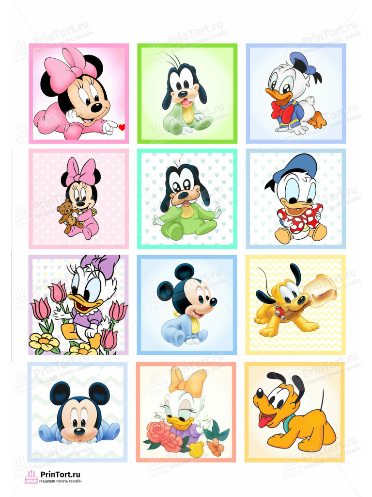 Сахарная и вафельная Картинка для торта «Микки Маус (Mickey mouse)» — PT103361 | Пищевая печать на торте, сахарной, вафельной бумаге -> PrinTort.ru