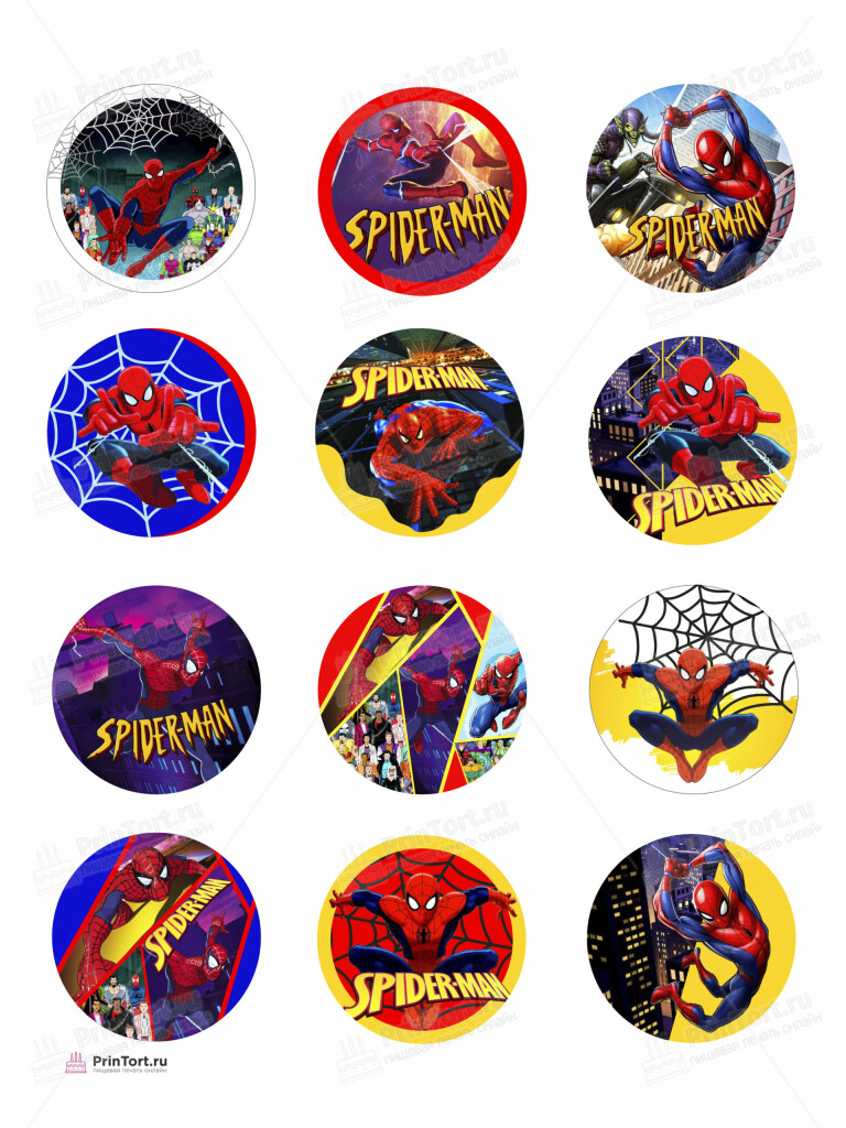 Сахарная, вафельная Картинка для торта «Человек паук» — PT105685 | Пищевая печать на торте, сахарной, вафельной бумаге -> PrinTort.ru Сахарная и вафельная Картинка для торта «Человек паук» — PT105685 | Пищевая печать на торте, сахарной, вафельной бумаге -> PrinTort.ru