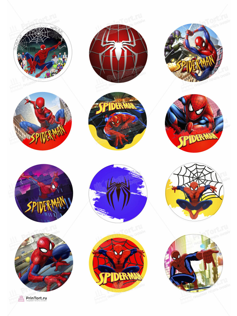 Сахарная, вафельная Картинка для торта «Человек паук» — PT105686 | Пищевая печать на торте, сахарной, вафельной бумаге -> PrinTort.ru Сахарная и вафельная Картинка для торта «Человек паук» — PT105686 | Пищевая печать на торте, сахарной, вафельной бумаге -> PrinTort.ru
