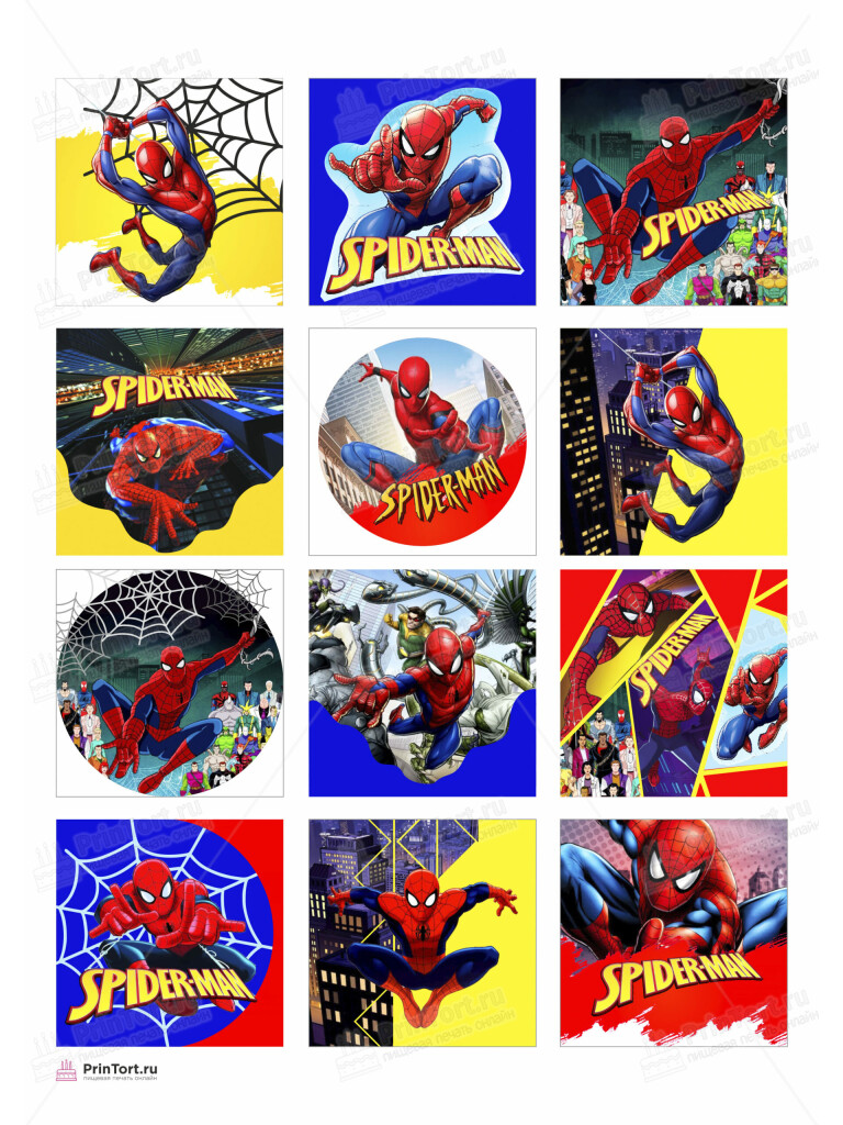Сахарная, вафельная Картинка для торта «Человек паук» — PT105690 | Пищевая печать на торте, сахарной, вафельной бумаге -> PrinTort.ru Сахарная и вафельная Картинка для торта «Человек паук» — PT105690 | Пищевая печать на торте, сахарной, вафельной бумаге -> PrinTort.ru
