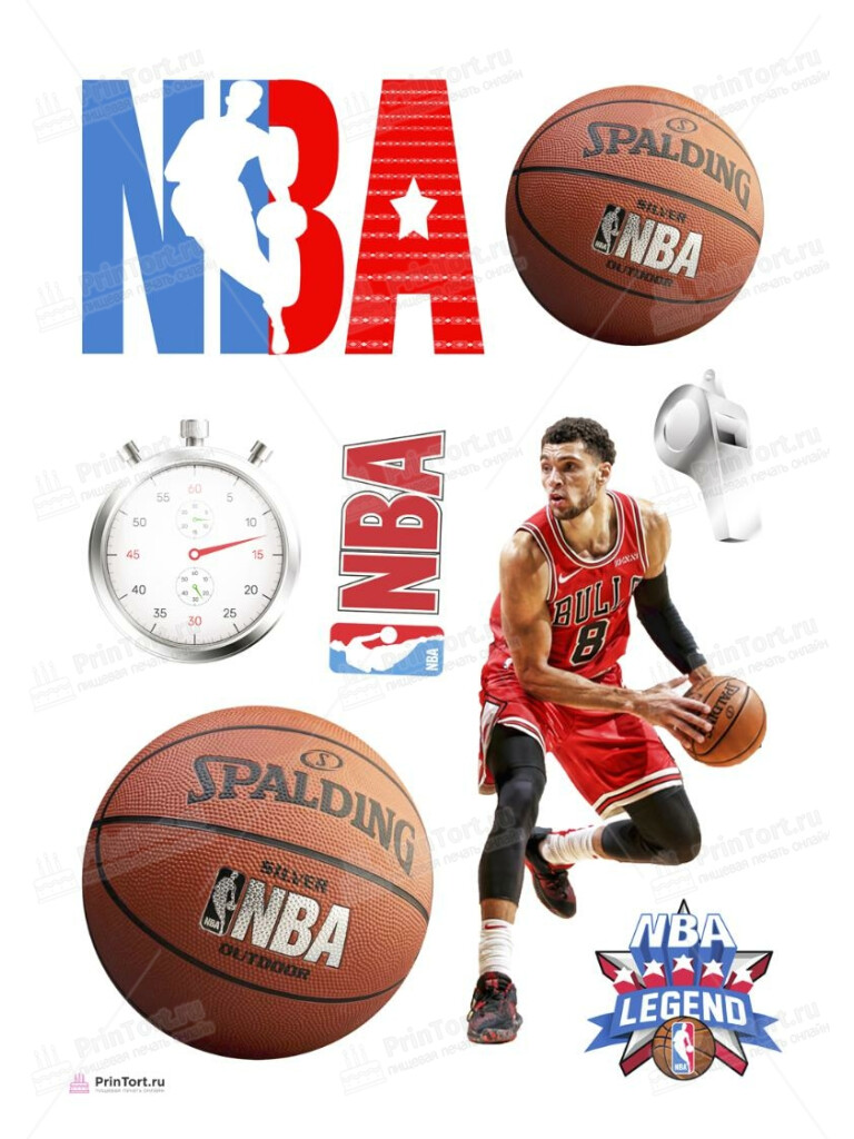 Сахарная, вафельная Картинка для торта «NBA НБА Баскетбол» — PT106549 | Пищевая печать на торте, сахарной, вафельной бумаге -> PrinTort.ru Сахарная и вафельная Картинка для торта «NBA НБА Баскетбол» — PT106549 | Пищевая печать на торте, сахарной, вафельной бумаге -> PrinTort.ru
